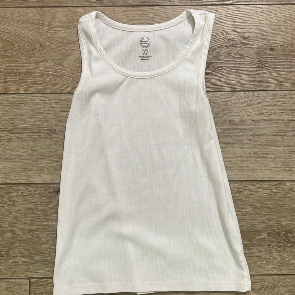Wonder Nation White Tank Top